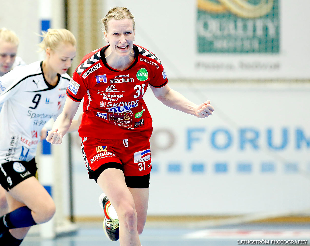 Skövde HF-Lugi HF 1/4-final 1 21-23,dam,Arena Skövde,Skövde,Sverige,Handboll,,2015,135456