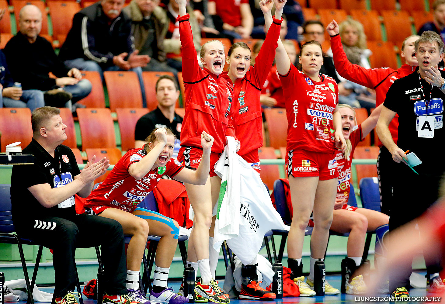 Skövde HF-Lugi HF 1/4-final 1 21-23,dam,Arena Skövde,Skövde,Sverige,Handboll,,2015,135480