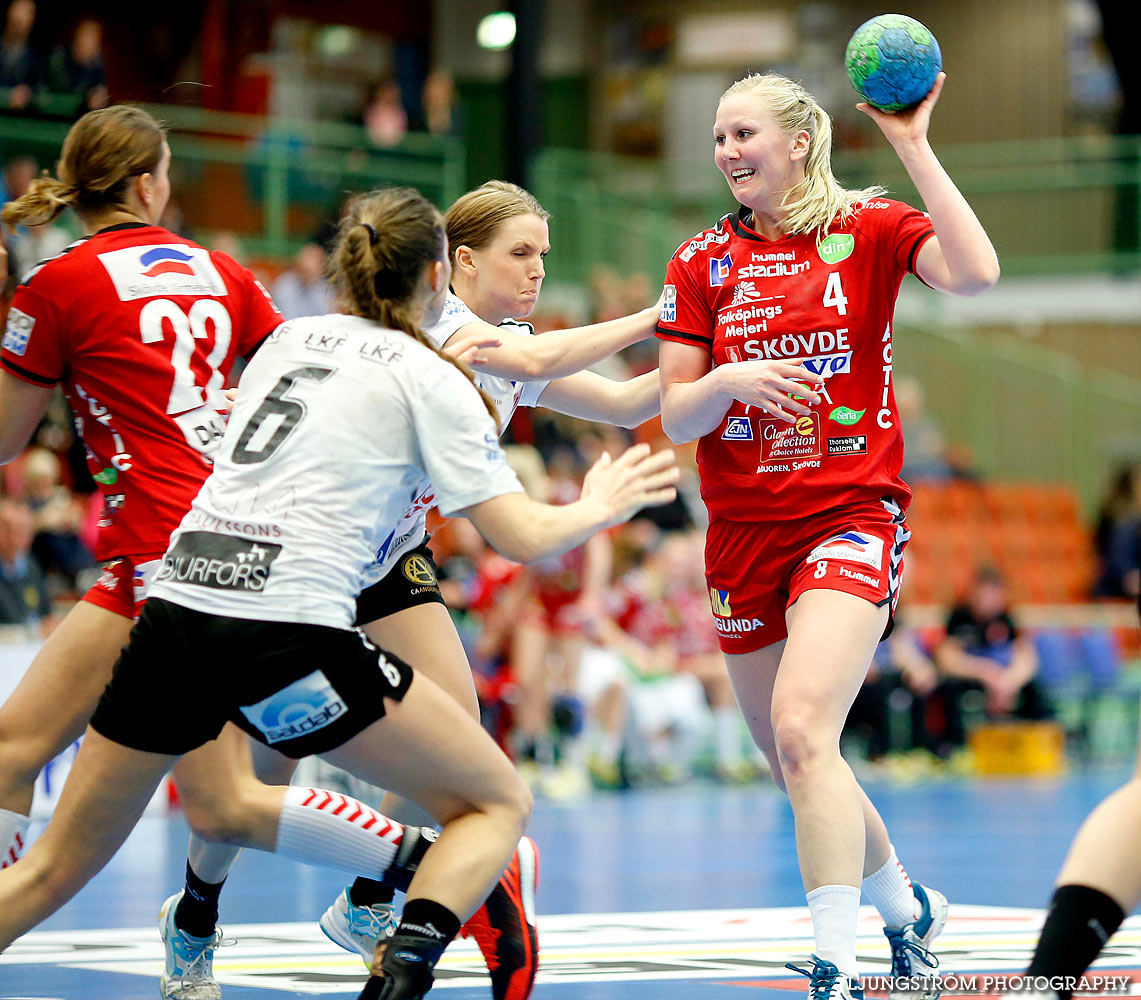 Skövde HF-Lugi HF 1/4-final 1 21-23,dam,Arena Skövde,Skövde,Sverige,Handboll,,2015,135495