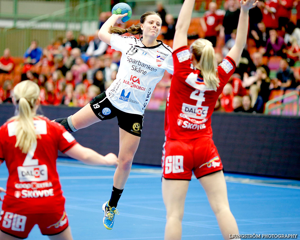 Skövde HF-Lugi HF 1/4-final 1 21-23,dam,Arena Skövde,Skövde,Sverige,Handboll,,2015,135523