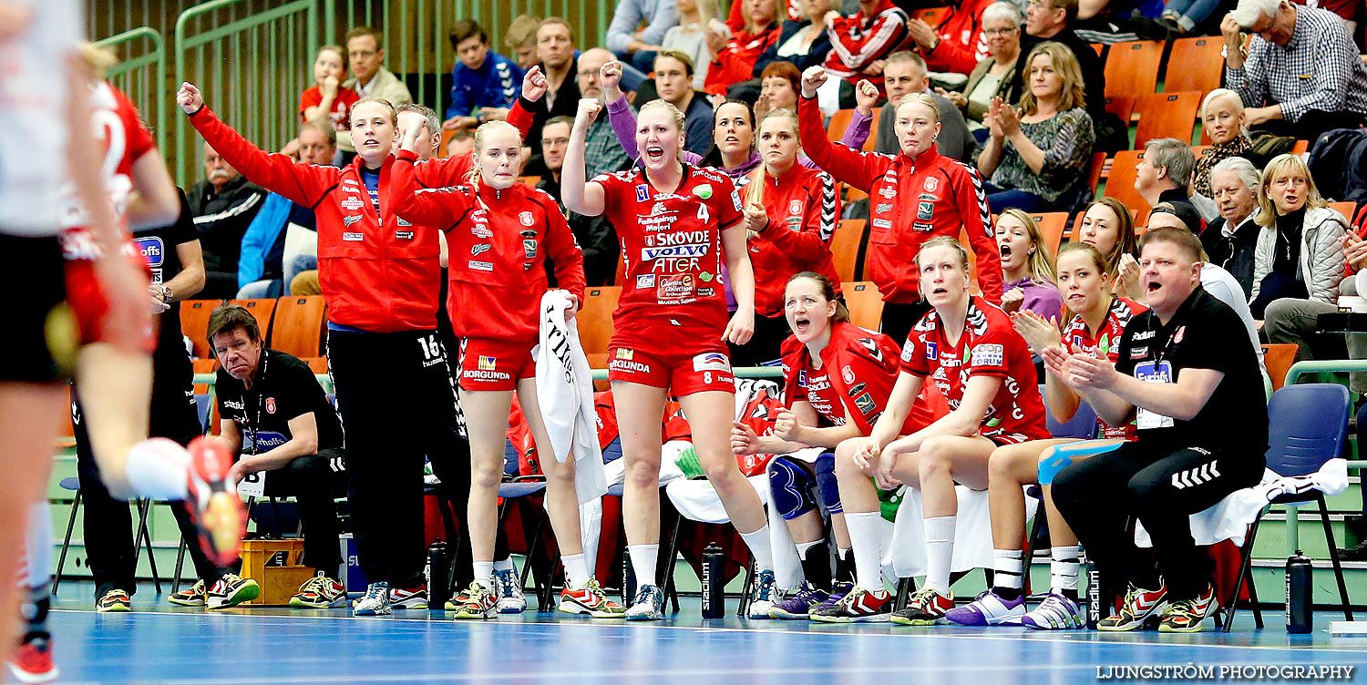 Skövde HF-Lugi HF 1/4-final 1 21-23,dam,Arena Skövde,Skövde,Sverige,Handboll,,2015,135538