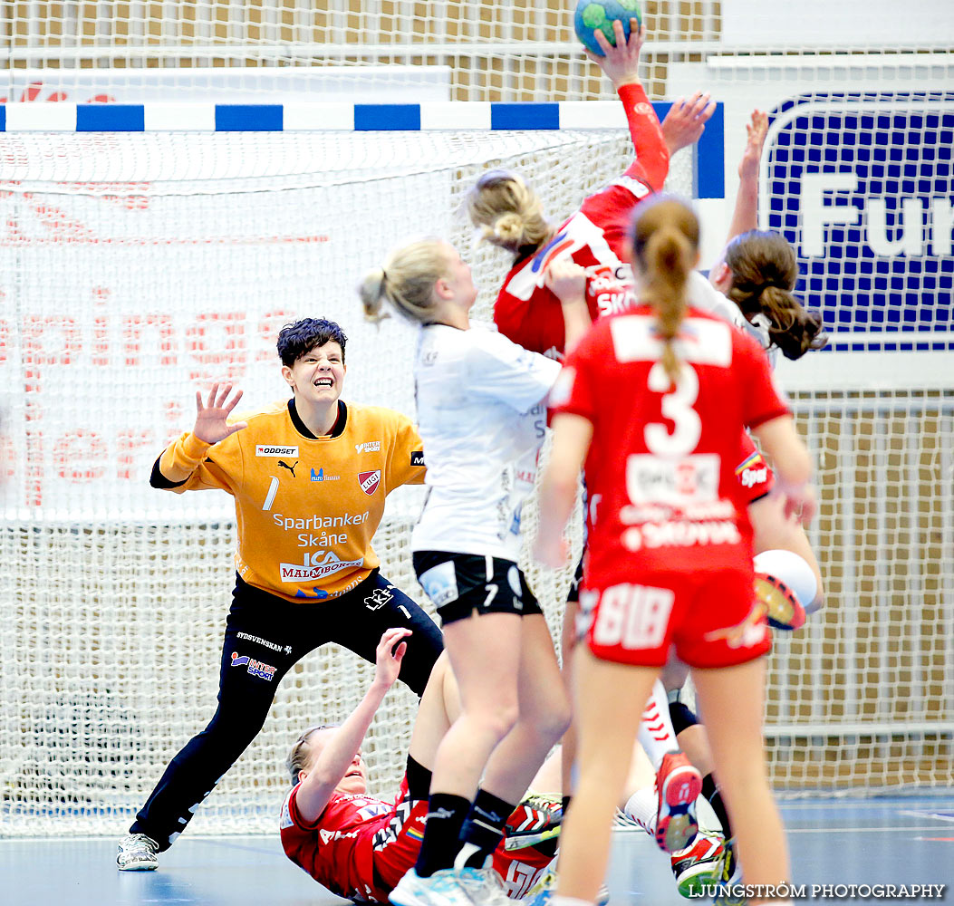 Skövde HF-Lugi HF 1/4-final 1 21-23,dam,Arena Skövde,Skövde,Sverige,Handboll,,2015,135556