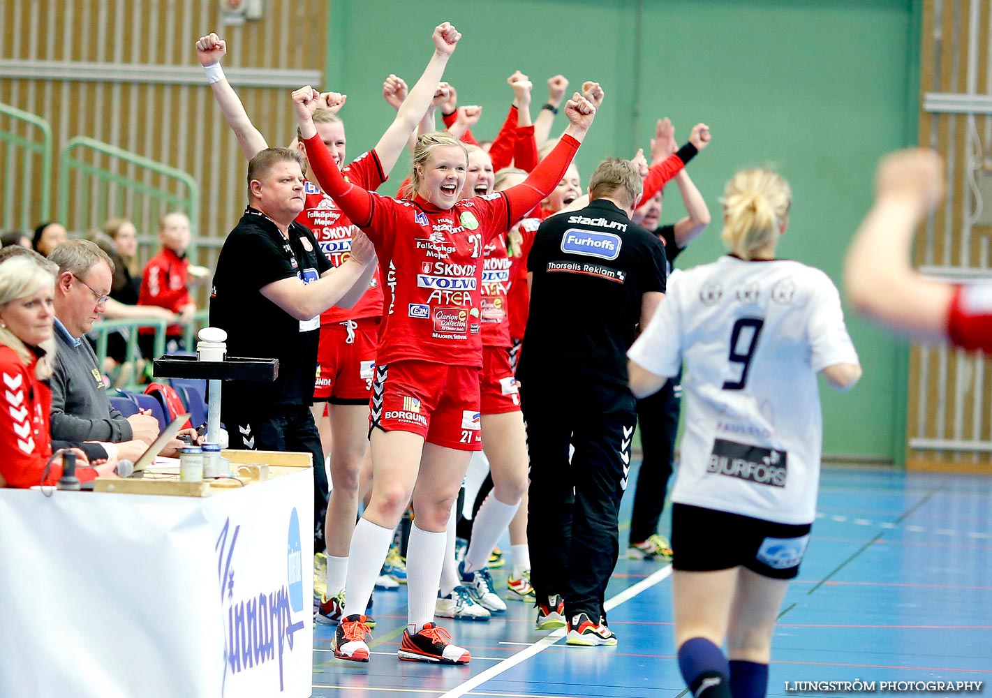 Skövde HF-Lugi HF 1/4-final 4 26-17,dam,Arena Skövde,Skövde,Sverige,Handboll,,2015,109726