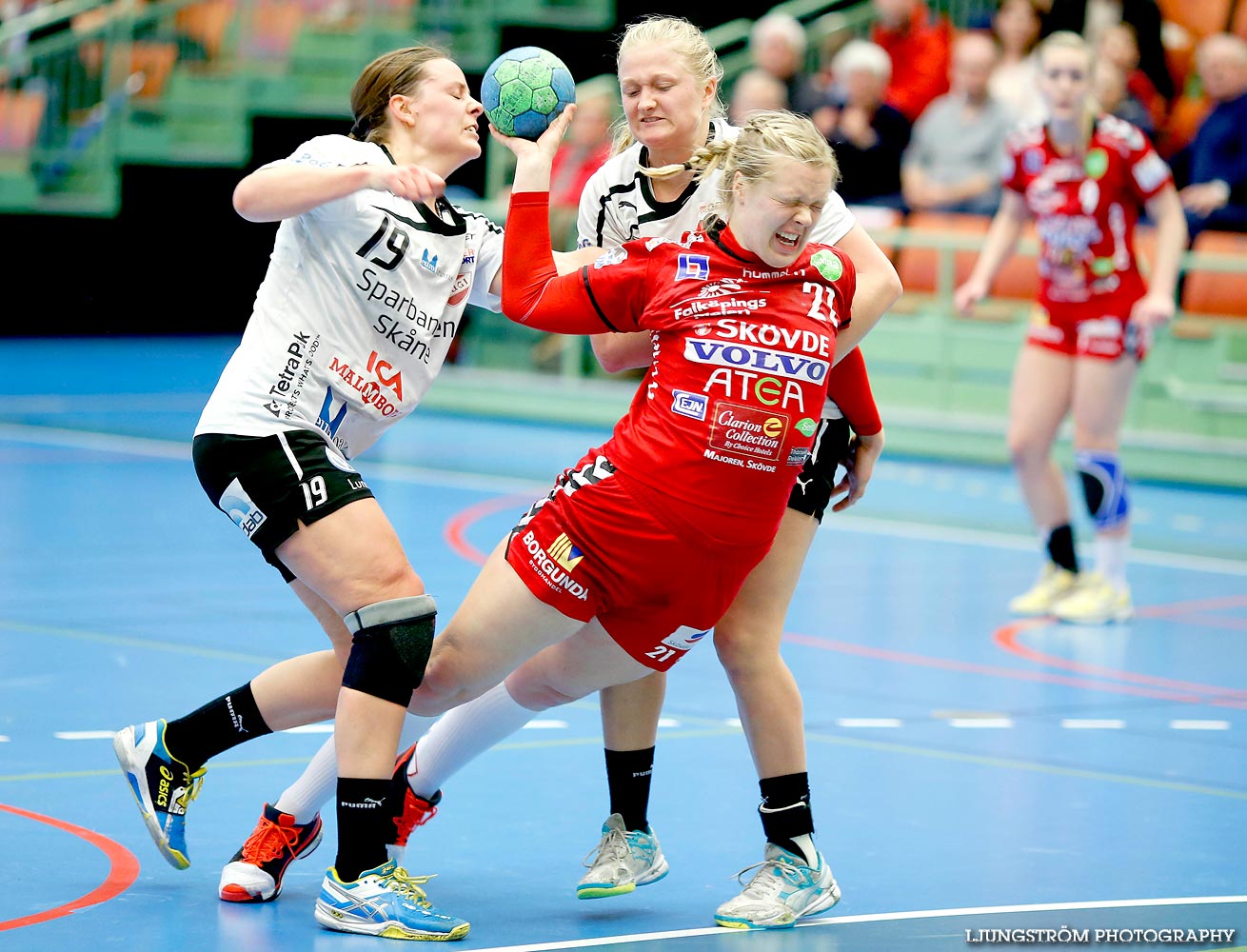 Skövde HF-Lugi HF 1/4-final 4 26-17,dam,Arena Skövde,Skövde,Sverige,Handboll,,2015,109744