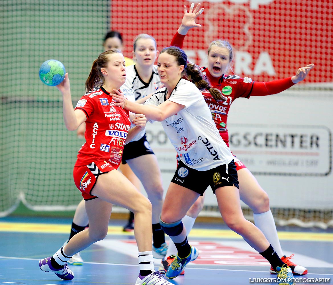 Skövde HF-Lugi HF 1/4-final 4 26-17,dam,Arena Skövde,Skövde,Sverige,Handboll,,2015,109801