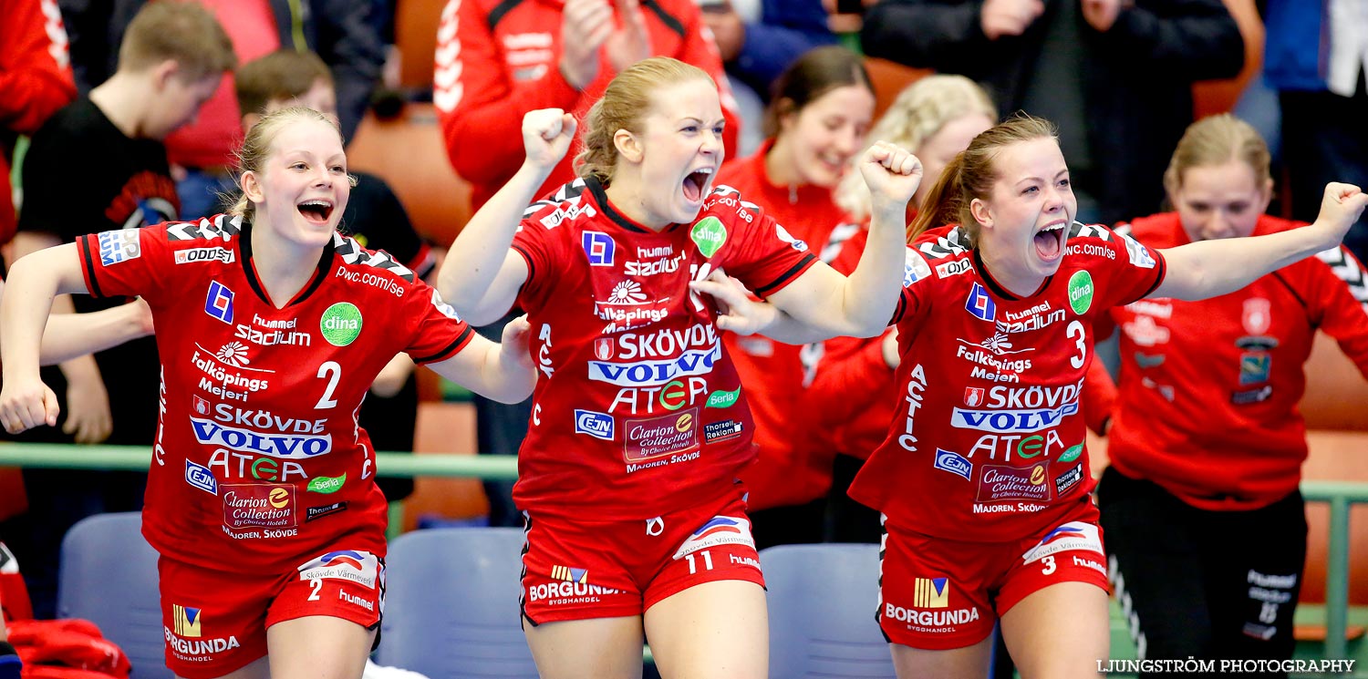 Skövde HF-Lugi HF 1/4-final 4 26-17,dam,Arena Skövde,Skövde,Sverige,Handboll,,2015,109844