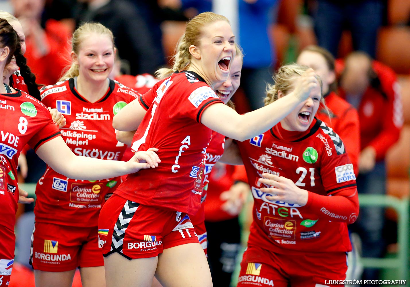 Skövde HF-Lugi HF 1/4-final 4 26-17,dam,Arena Skövde,Skövde,Sverige,Handboll,,2015,109847