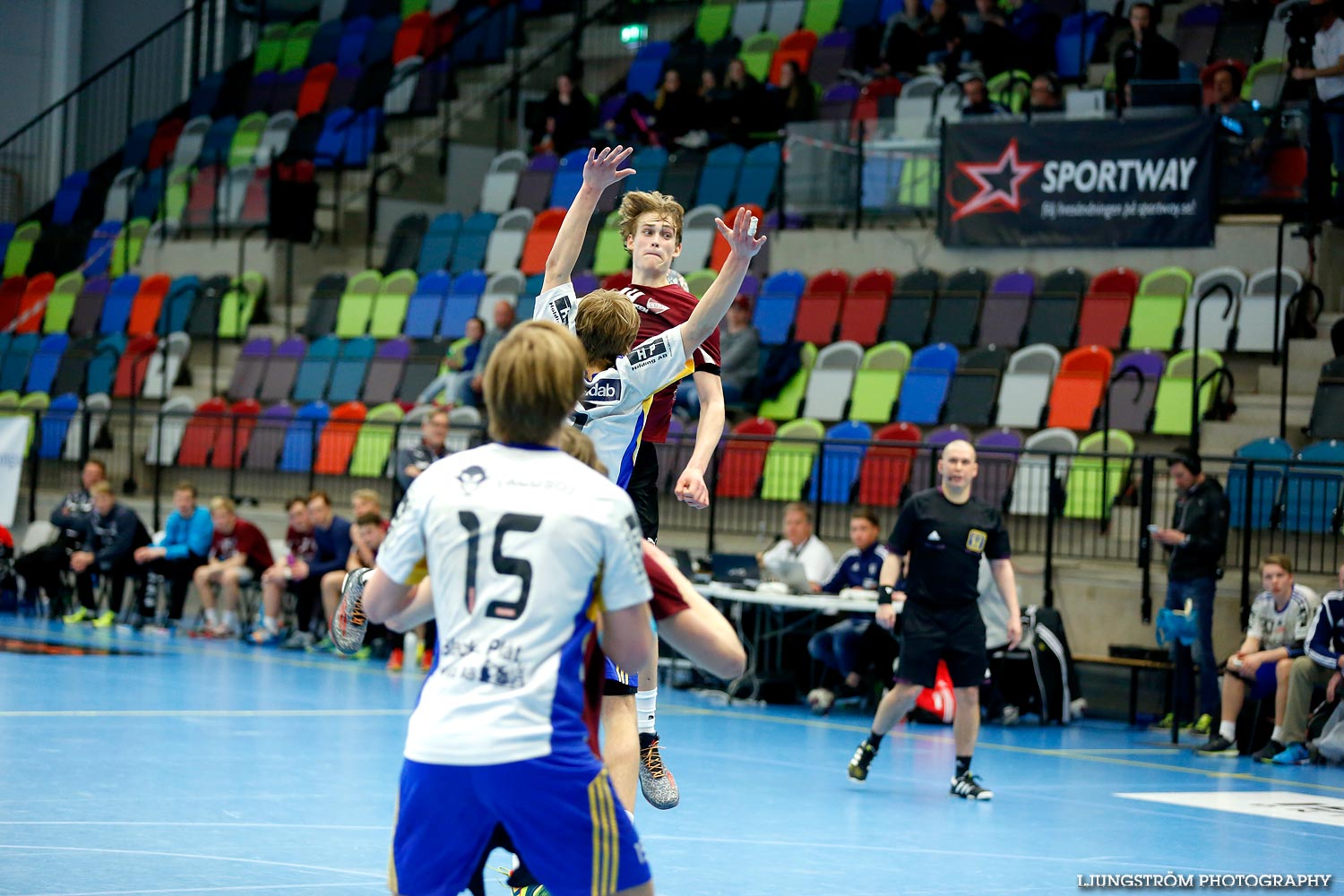 Ungdoms-SM Steg 5 Pojkar A 1/2-final Ystads IF HF-Lugi HF,herr,Idrottshuset,Jönköping,Sverige,USM Steg 5 2015,Ungdoms-SM,2015,112444