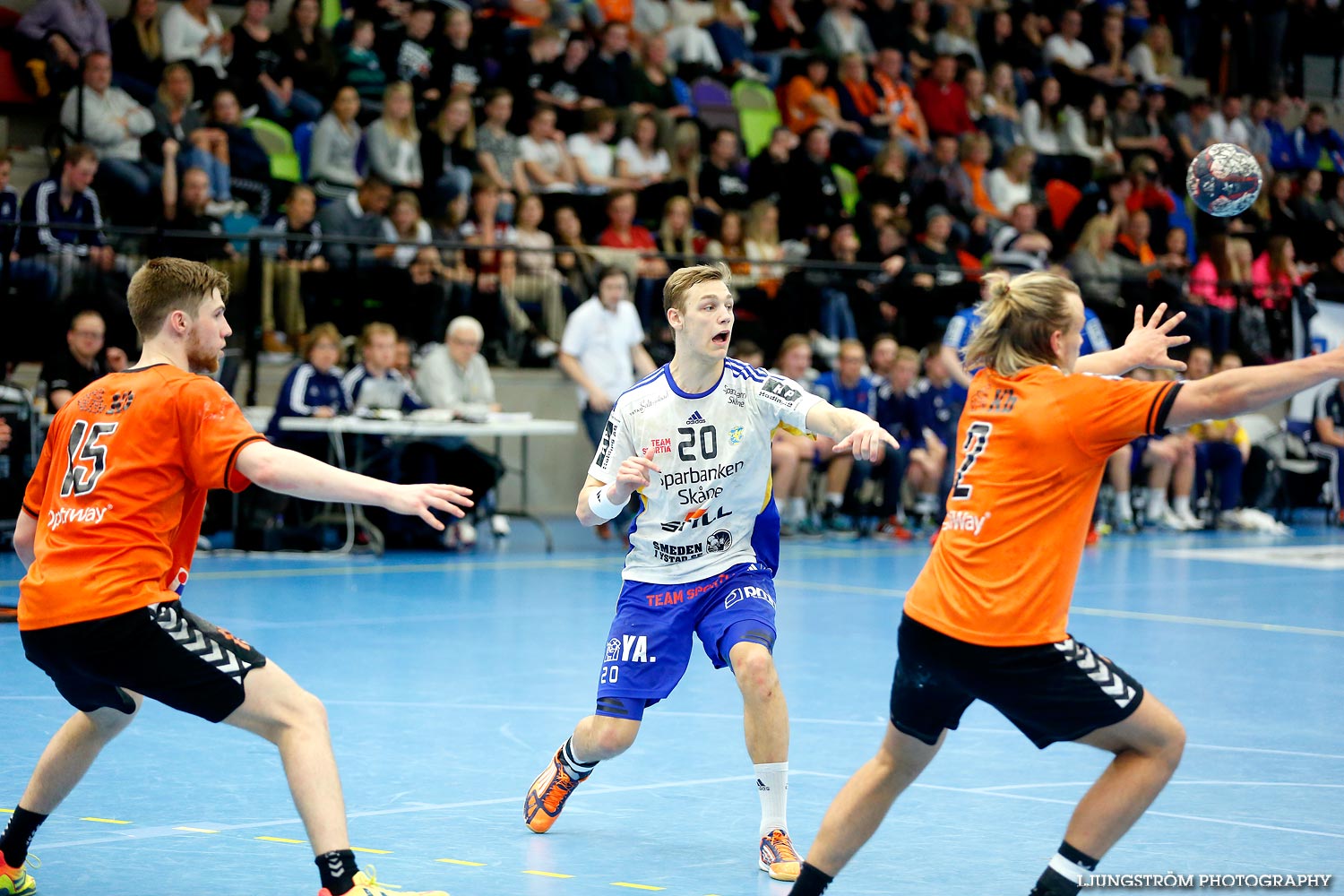 Ungdoms-SM Steg 5 Herrjuniorer SM-FINAL Ystads IF HF-IFK Kristianstad ,herr,Idrottshuset,Jönköping,Sverige,USM Steg 5 2015,Ungdoms-SM,2015,113123