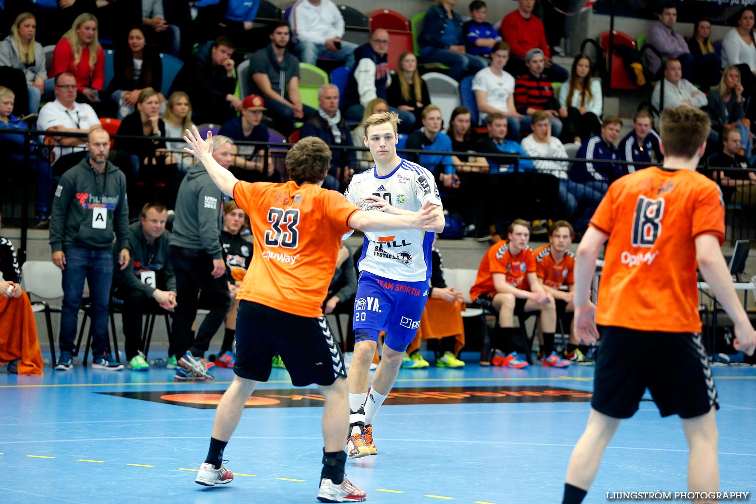 Ungdoms-SM Steg 5 Herrjuniorer SM-FINAL Ystads IF HF-IFK Kristianstad ,herr,Idrottshuset,Jönköping,Sverige,USM Steg 5 2015,Ungdoms-SM,2015,113145