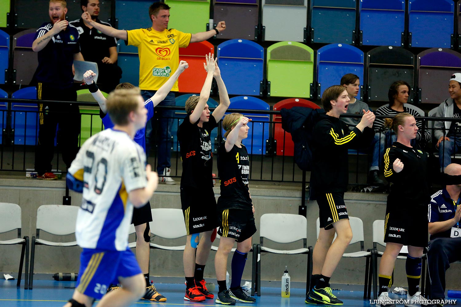 Ungdoms-SM Steg 5 Pojkar A SM-FINAL Ystads IF HF-IK Sävehof,herr,Idrottshuset,Jönköping,Sverige,USM Steg 5 2015,Ungdoms-SM,2015,113705