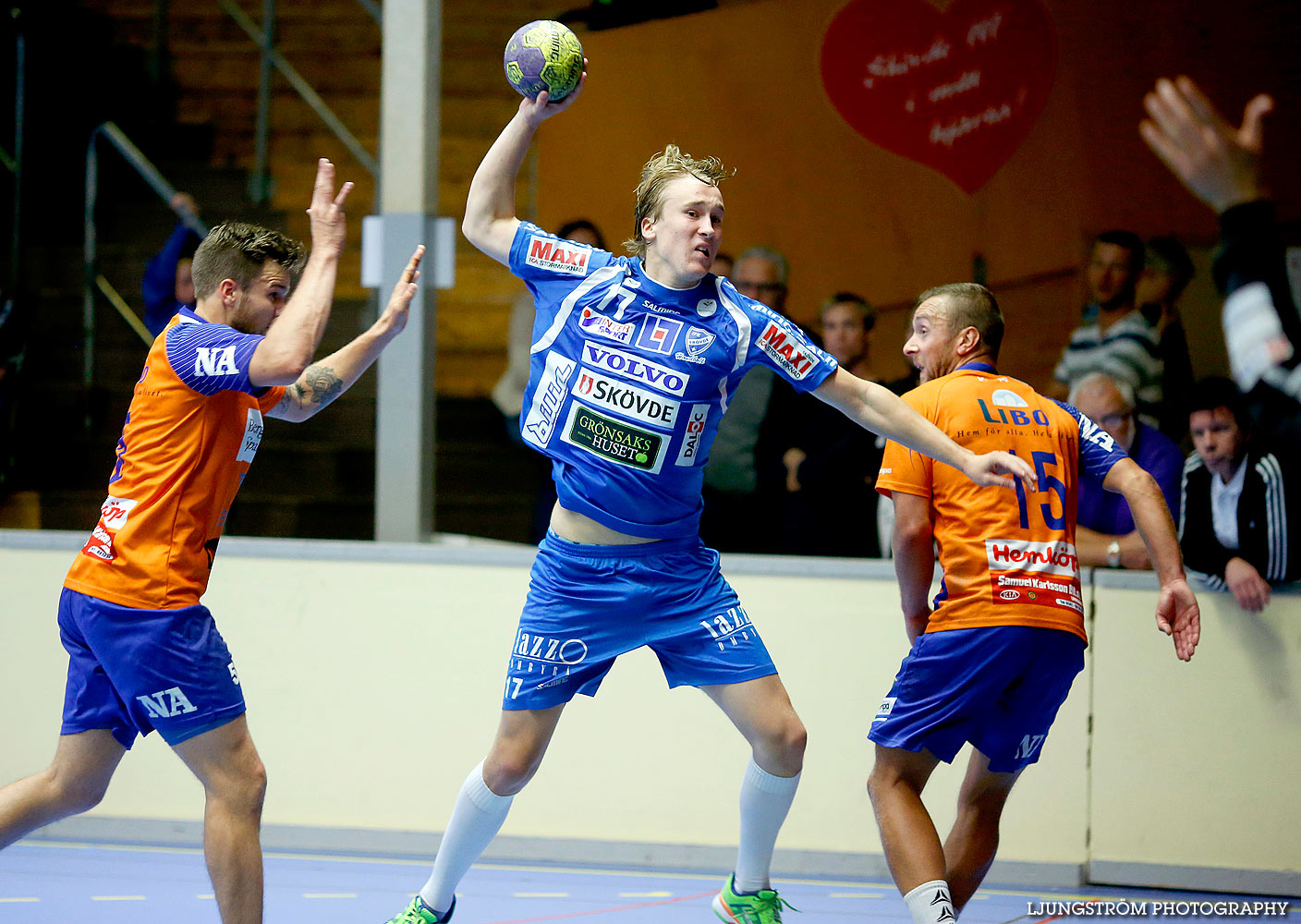 Träningsmatch IFK Skövde HK-LIF Lindesberg 26-19,herr,Skövde Idrottshall,Skövde,Sverige,Handboll,,2015,129692