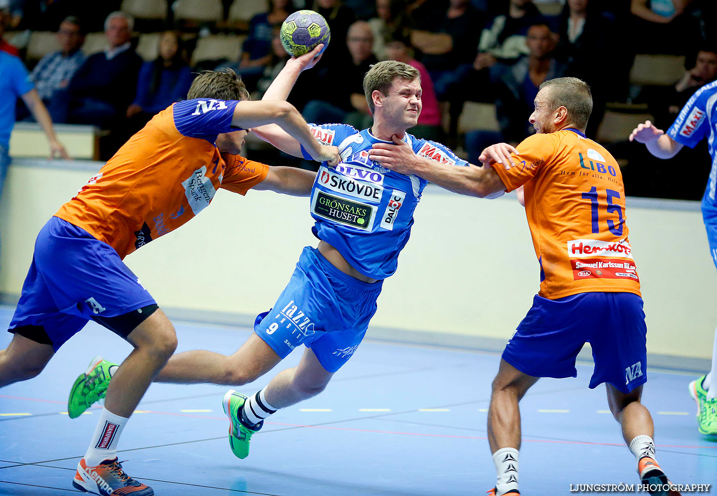 Träningsmatch IFK Skövde HK-LIF Lindesberg 26-19,herr,Skövde Idrottshall,Skövde,Sverige,Handboll,,2015,129710