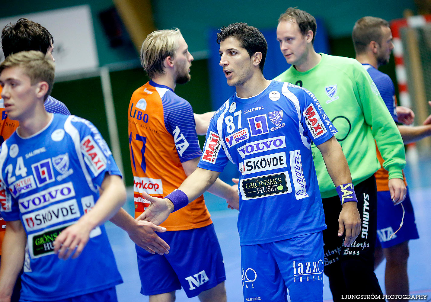 Träningsmatch IFK Skövde HK-LIF Lindesberg 26-19,herr,Skövde Idrottshall,Skövde,Sverige,Handboll,,2015,129716