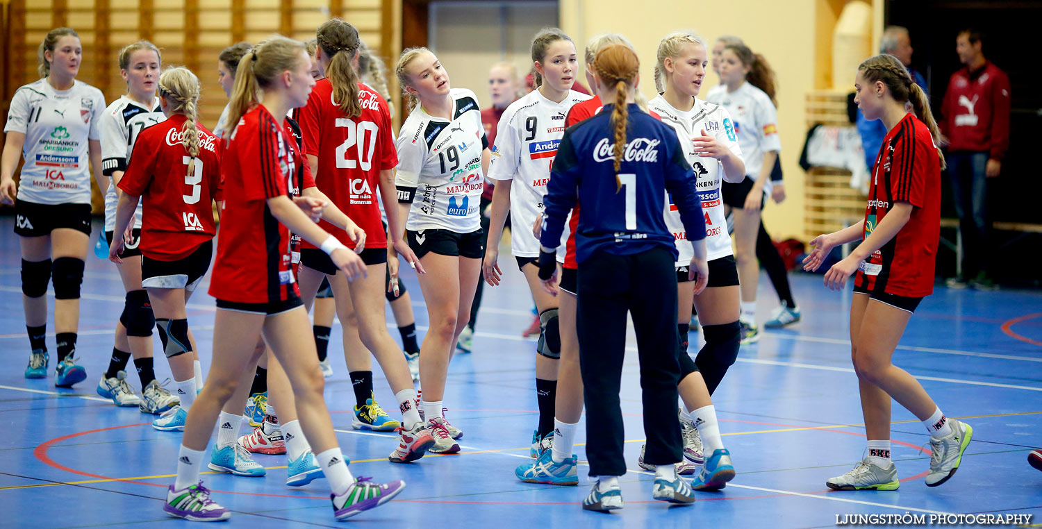 Ungdoms-SM Steg 1 Flickor A HK Country-Lugi HF 1 11-18,dam,Arena Skövde,Skövde,Sverige,Handboll,,2015,123479