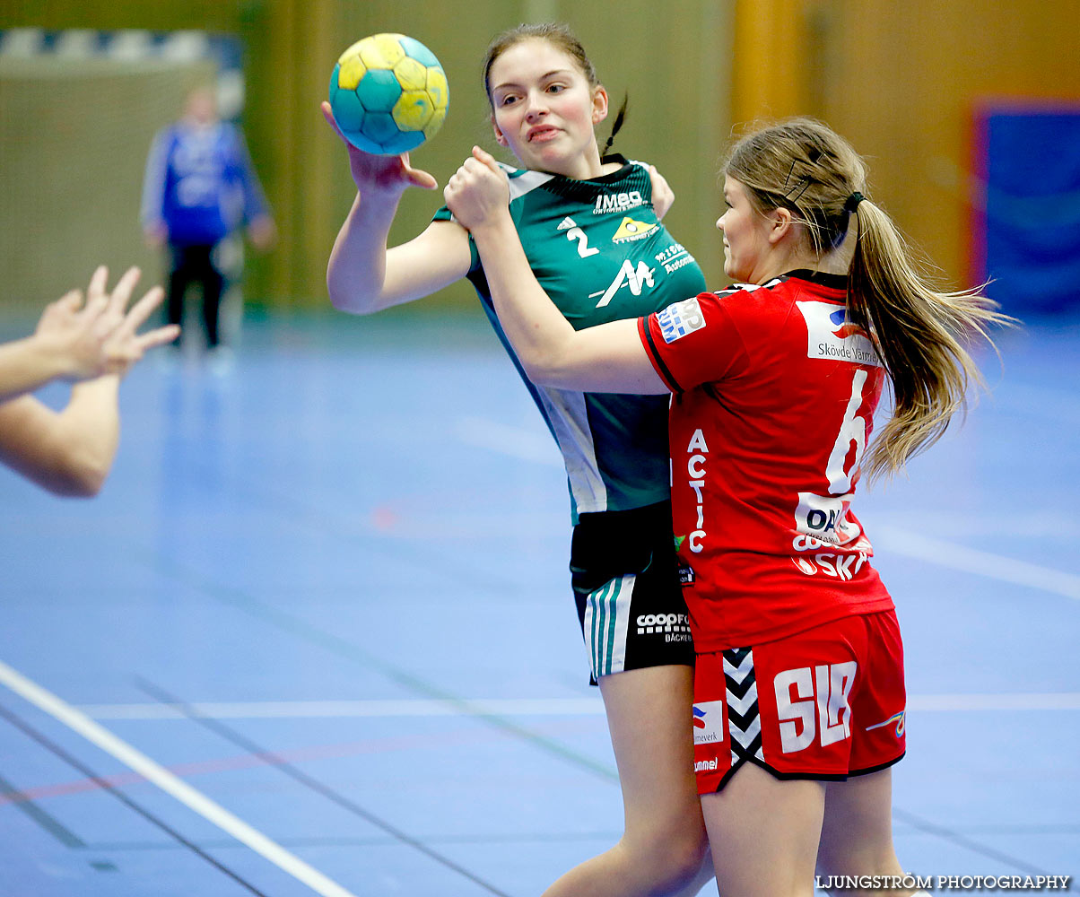 Ungdoms-SM Steg 3 Damjuniorer Skövde HF-Kungälvs HK 19-18,dam,Arena Skövde,Skövde,Sverige,Ungdoms-SM,Handboll,2016,131449