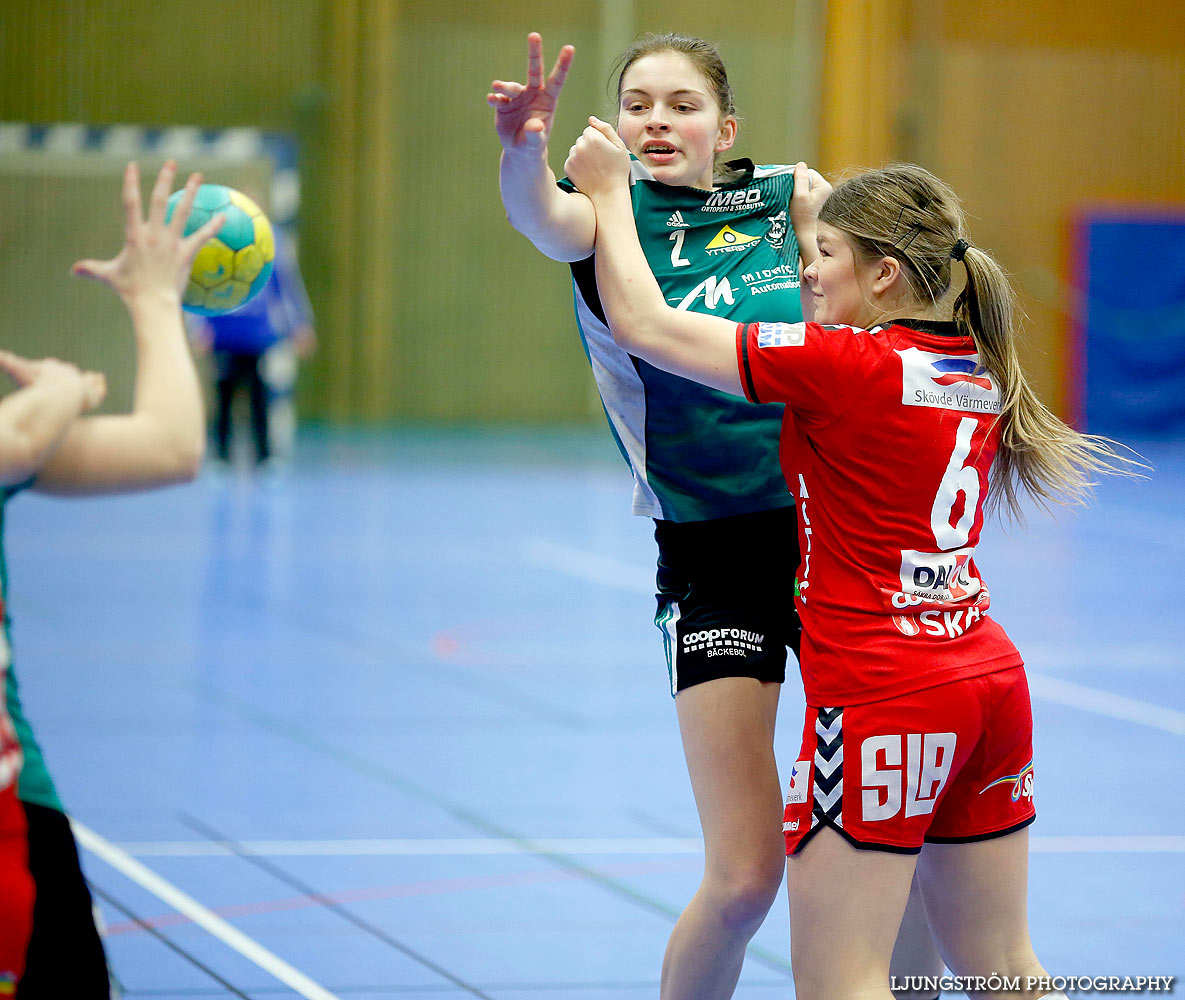 Ungdoms-SM Steg 3 Damjuniorer Skövde HF-Kungälvs HK 19-18,dam,Arena Skövde,Skövde,Sverige,Ungdoms-SM,Handboll,2016,131450