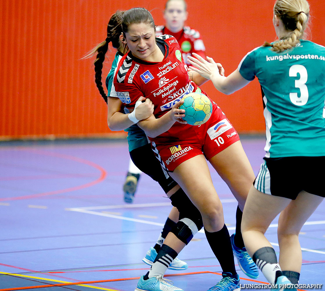 Ungdoms-SM Steg 3 Damjuniorer Skövde HF-Kungälvs HK 19-18,dam,Arena Skövde,Skövde,Sverige,Ungdoms-SM,Handboll,2016,131515