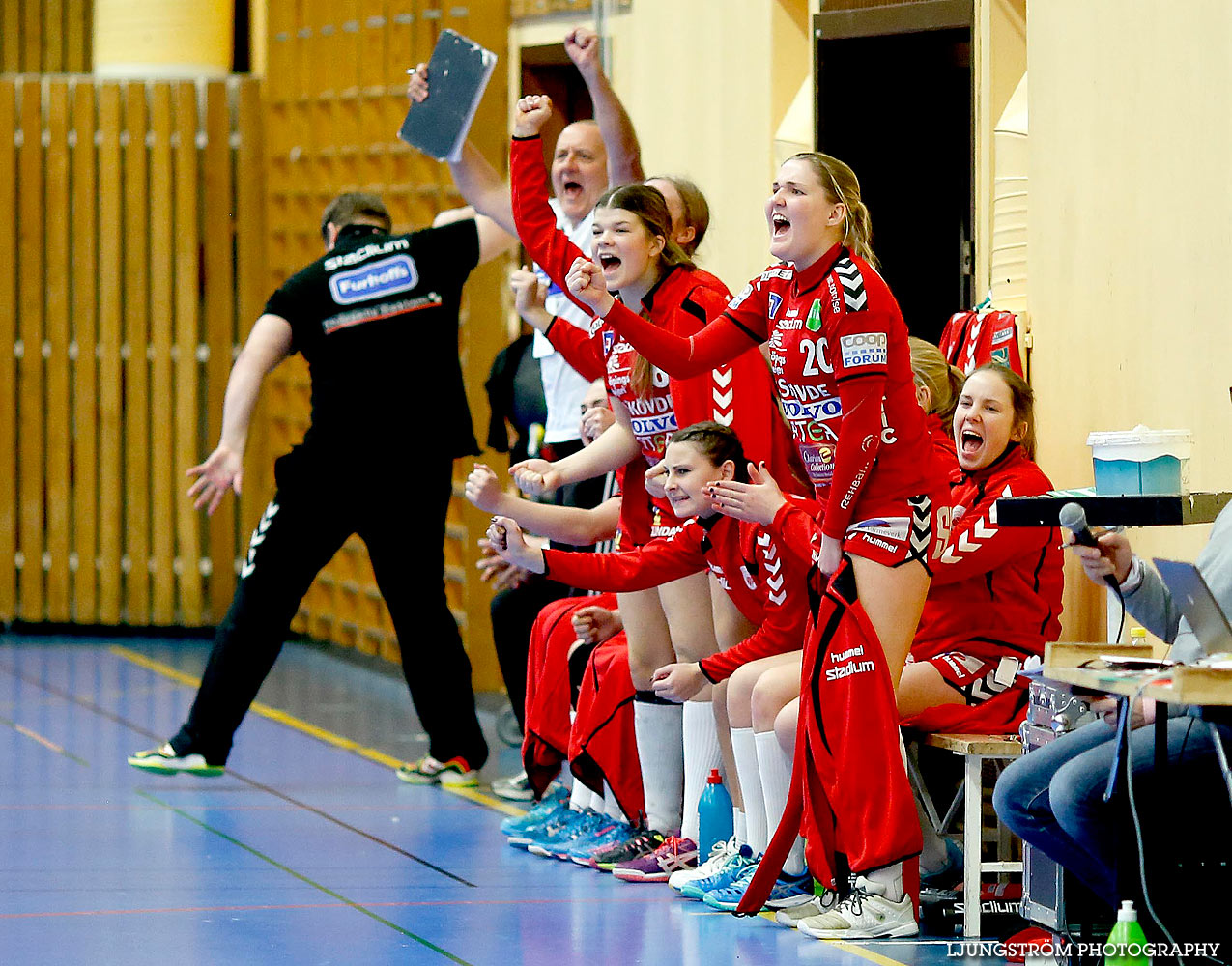 Ungdoms-SM Steg 3 Damjuniorer Skövde HF-Kungälvs HK 19-18,dam,Arena Skövde,Skövde,Sverige,Ungdoms-SM,Handboll,2016,131518