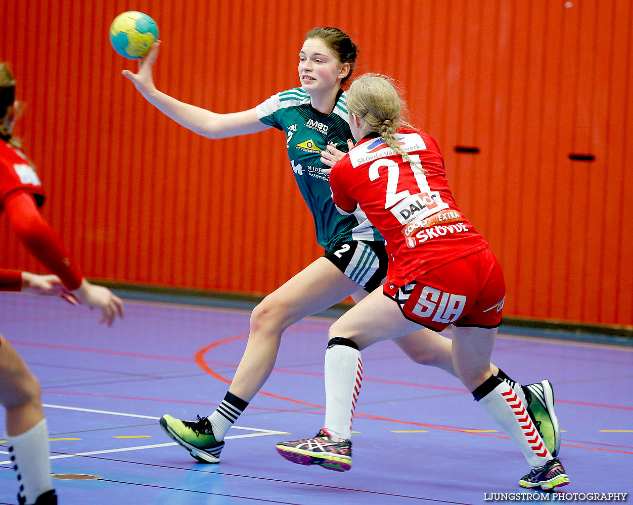 Ungdoms-SM Steg 3 Damjuniorer Skövde HF-Kungälvs HK 19-18,dam,Arena Skövde,Skövde,Sverige,Ungdoms-SM,Handboll,2016,131544