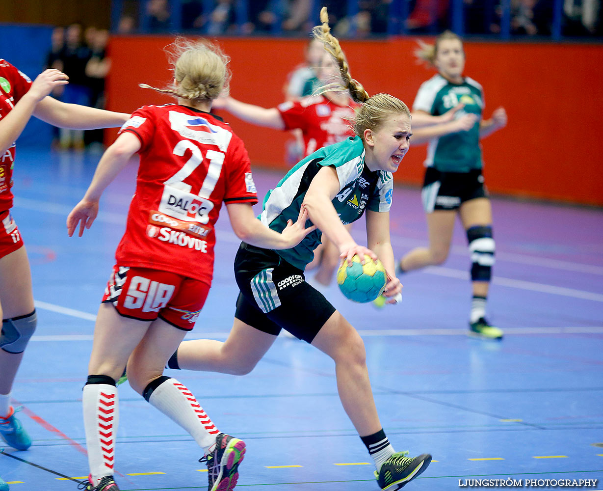 Ungdoms-SM Steg 3 Damjuniorer Skövde HF-Kungälvs HK 19-18,dam,Arena Skövde,Skövde,Sverige,Ungdoms-SM,Handboll,2016,131553