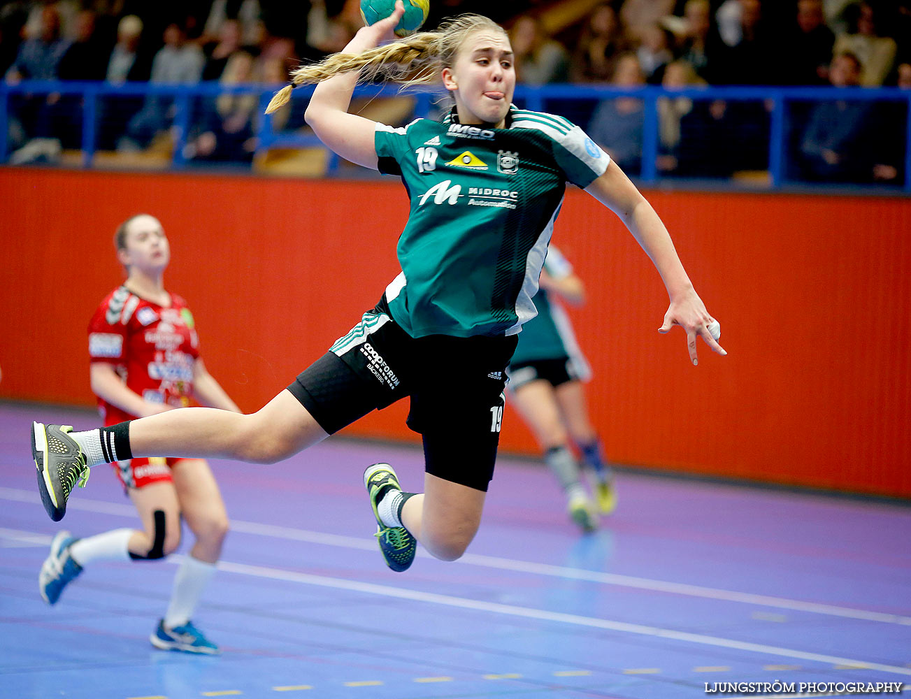 Ungdoms-SM Steg 3 Damjuniorer Skövde HF-Kungälvs HK 19-18,dam,Arena Skövde,Skövde,Sverige,Ungdoms-SM,Handboll,2016,131554