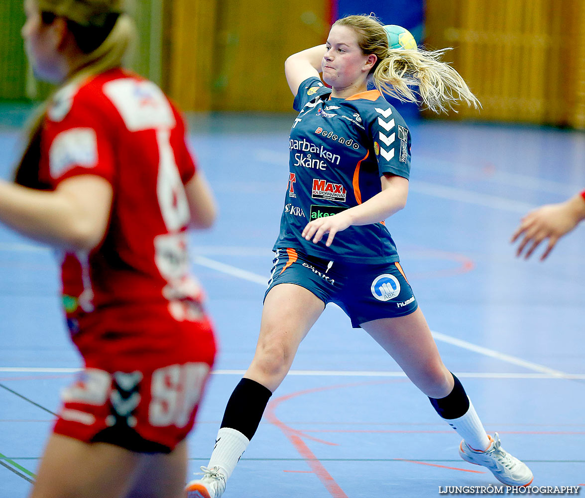 Ungdoms-SM Steg 3 Damjuniorer Skövde HF-HK Kristianstad 24-18,dam,Arena Skövde,Skövde,Sverige,Ungdoms-SM,Handboll,2016,131696