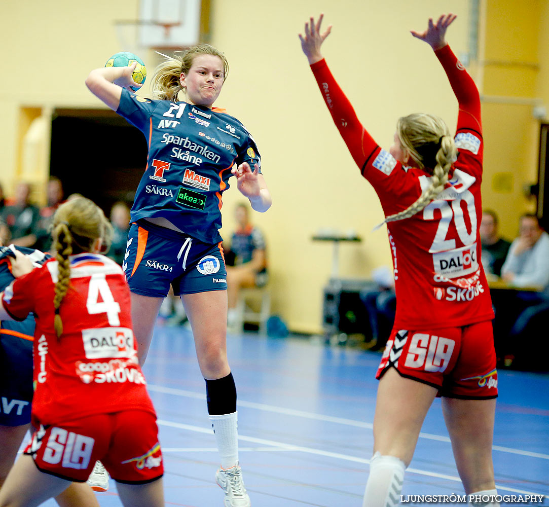 Ungdoms-SM Steg 3 Damjuniorer Skövde HF-HK Kristianstad 24-18,dam,Arena Skövde,Skövde,Sverige,Ungdoms-SM,Handboll,2016,131708