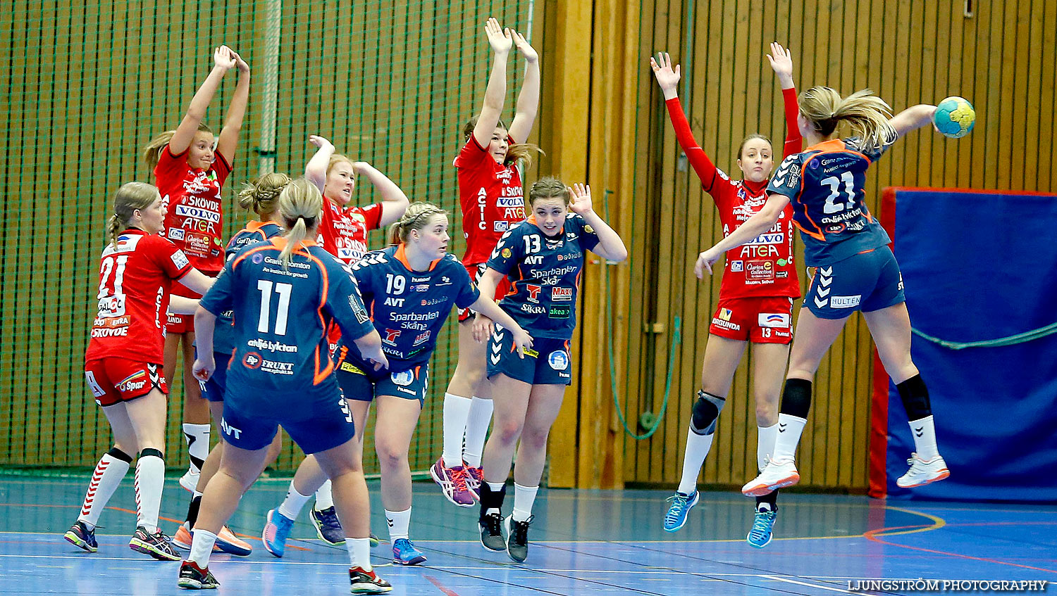 Ungdoms-SM Steg 3 Damjuniorer Skövde HF-HK Kristianstad 24-18,dam,Arena Skövde,Skövde,Sverige,Ungdoms-SM,Handboll,2016,131748