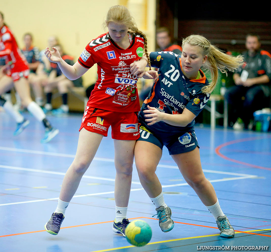 Ungdoms-SM Steg 3 Damjuniorer Skövde HF-HK Kristianstad 24-18,dam,Arena Skövde,Skövde,Sverige,Ungdoms-SM,Handboll,2016,131751