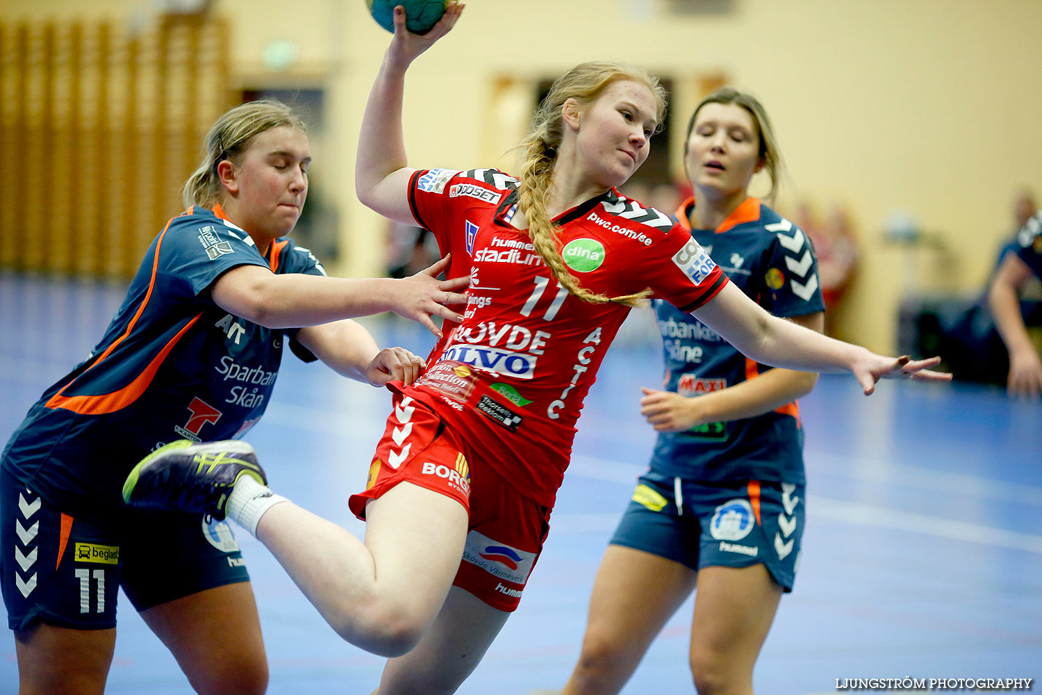 Ungdoms-SM Steg 3 Damjuniorer Skövde HF-HK Kristianstad 24-18,dam,Arena Skövde,Skövde,Sverige,Ungdoms-SM,Handboll,2016,131756