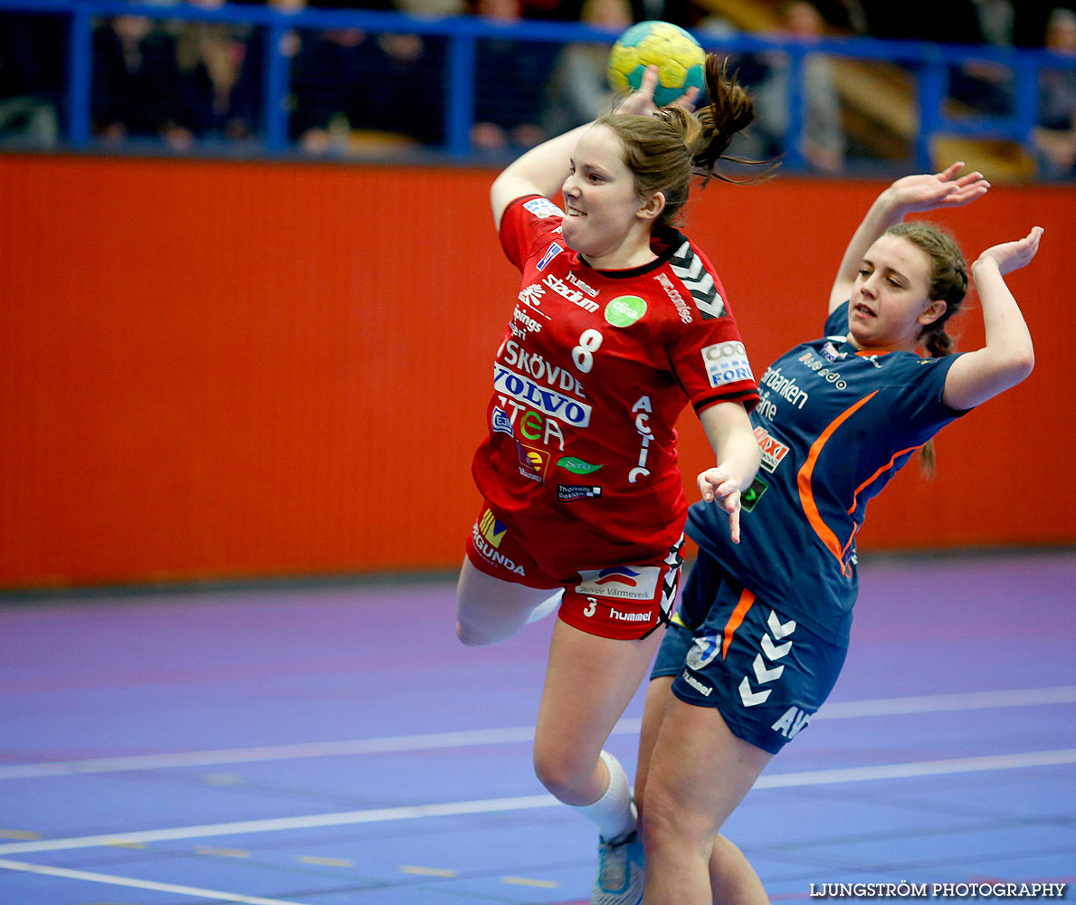 Ungdoms-SM Steg 3 Damjuniorer Skövde HF-HK Kristianstad 24-18,dam,Arena Skövde,Skövde,Sverige,Ungdoms-SM,Handboll,2016,131765