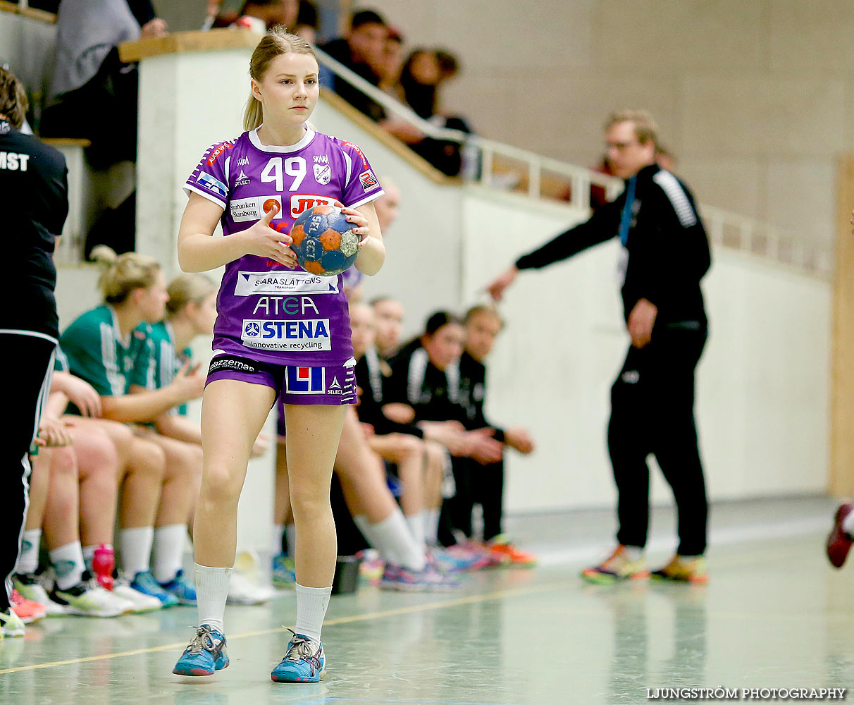 Skara HF U-Tibro HK 16-16,dam,Skara Idrottshall,Skara,Sverige,Handboll,,2016,135400