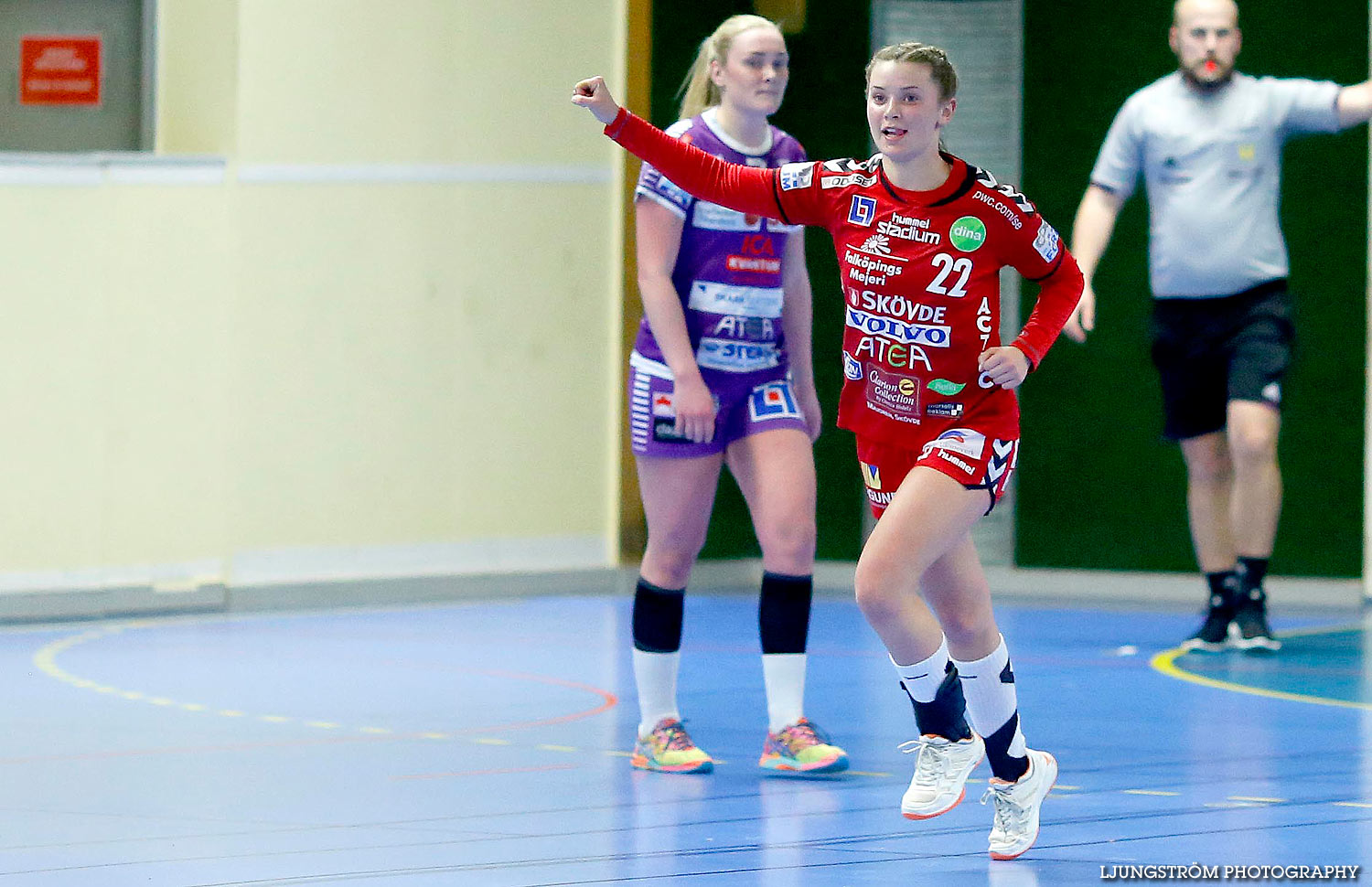 HF Somby/Skövde-Skara HF U 24-22,dam,Skövde Idrottshall,Skövde,Sverige,Handboll,,2016,136499