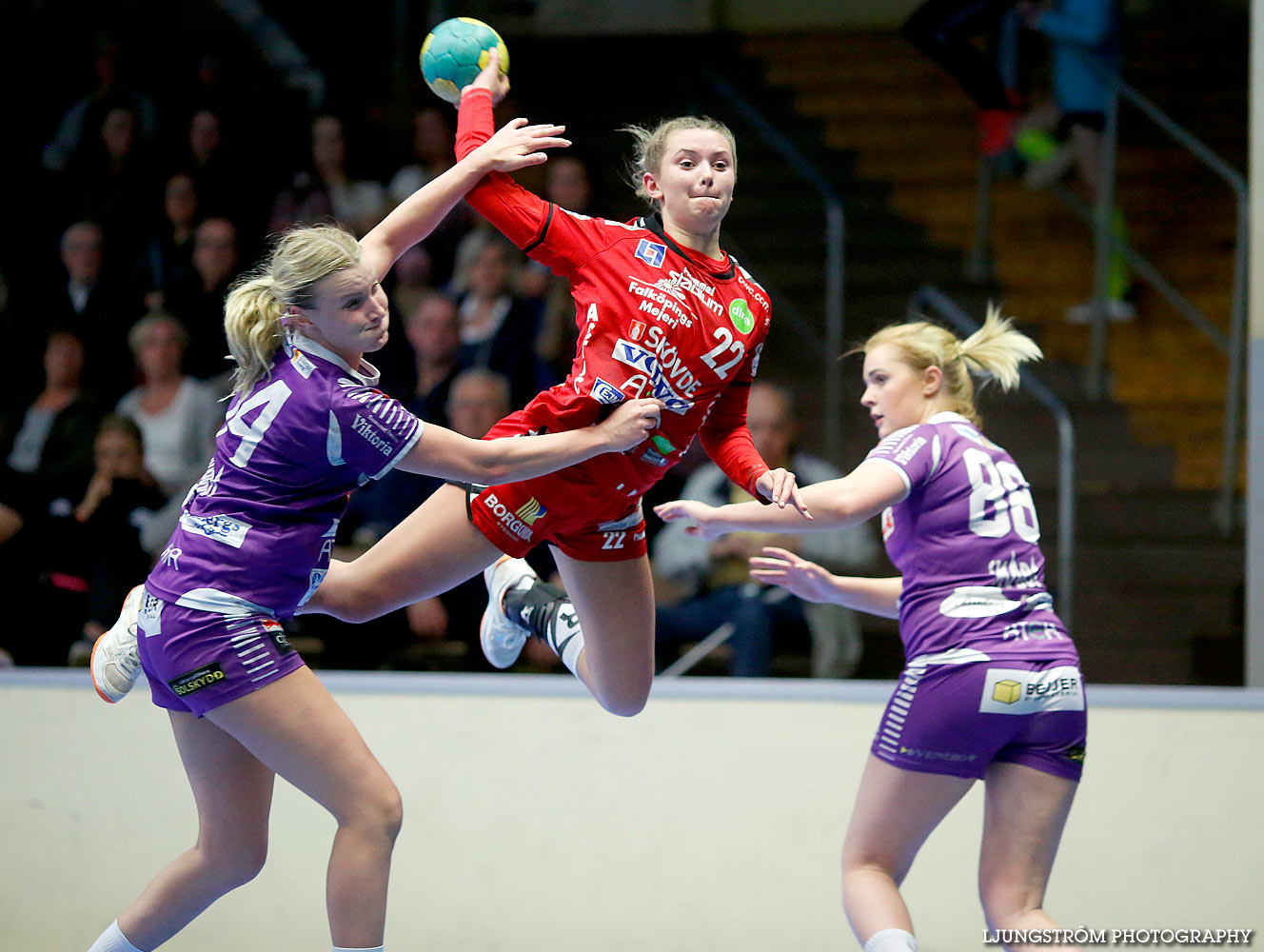 HF Somby/Skövde-Skara HF U 24-22,dam,Skövde Idrottshall,Skövde,Sverige,Handboll,,2016,136510