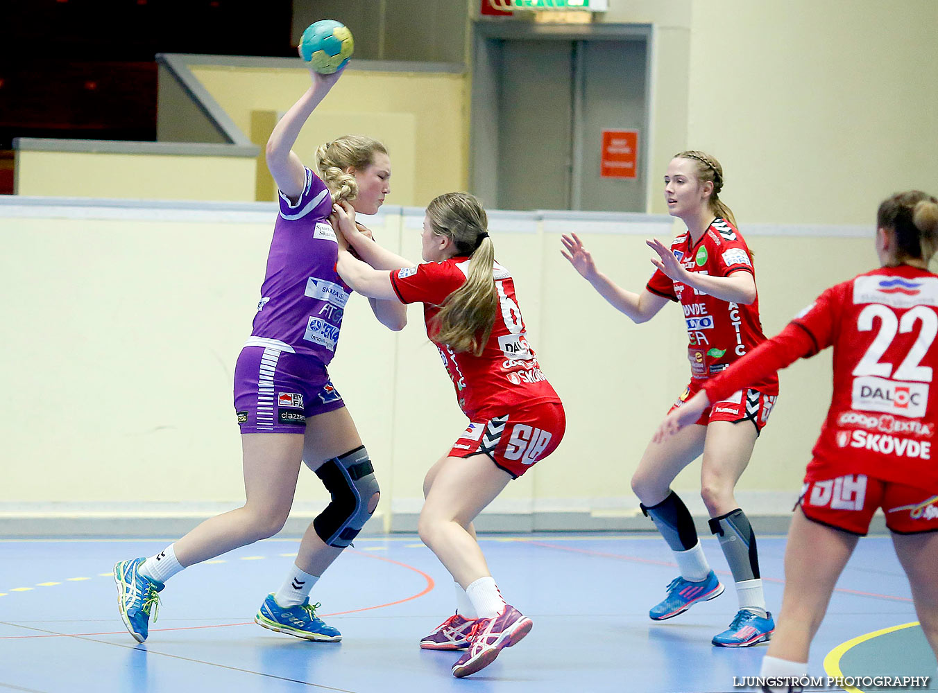 HF Somby/Skövde-Skara HF U 24-22,dam,Skövde Idrottshall,Skövde,Sverige,Handboll,,2016,136544