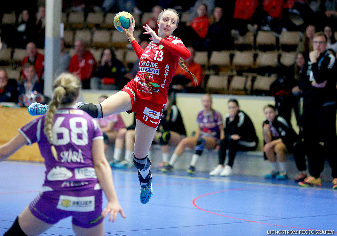 HF Somby/Skövde-Skara HF U 24-22,dam,Skövde Idrottshall,Skövde,Sverige,Handboll,,2016,136577