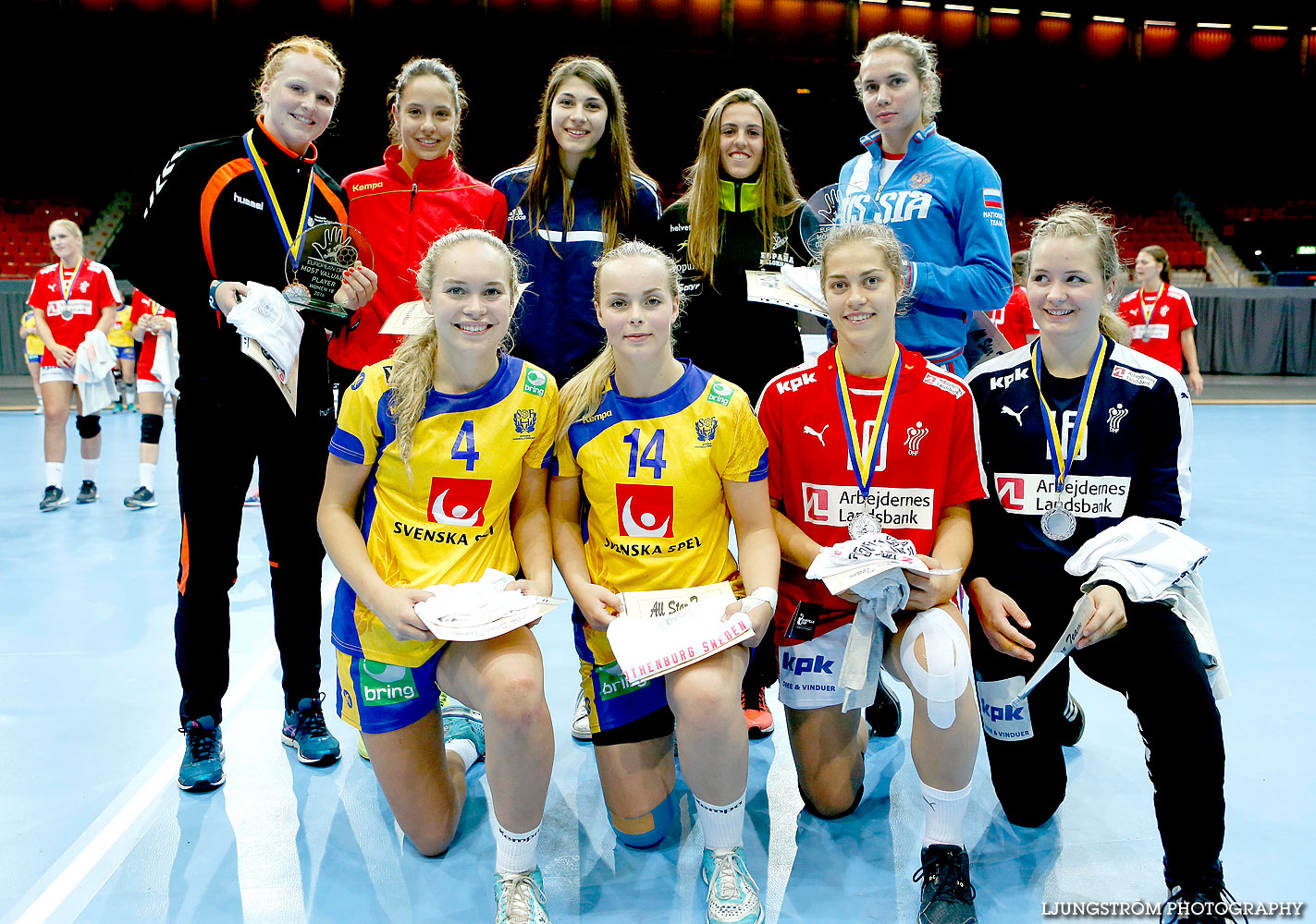 European Open W18 Prize Ceremony,dam,Scandinavium,Göteborg,Sverige,Handboll,,2016,138789