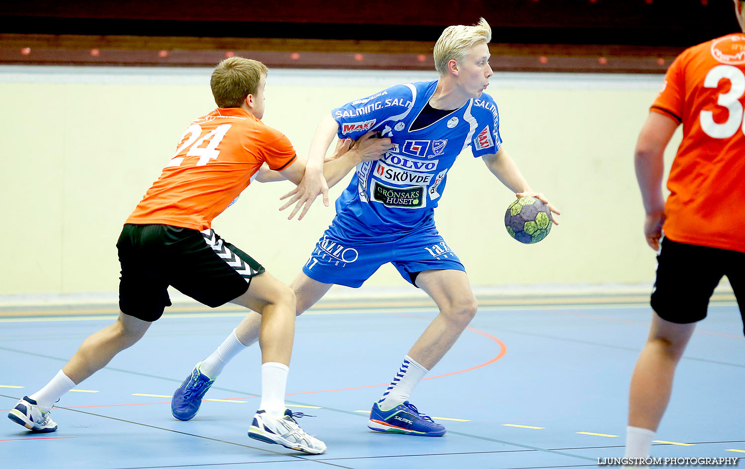 USM Steg 1 Herrjuniorer IFK Skövde HK-Uppsala HK 26-27,herr,Skövde Idrottshall,Skövde,Sverige,Ungdoms-SM,Handboll,2016,140331