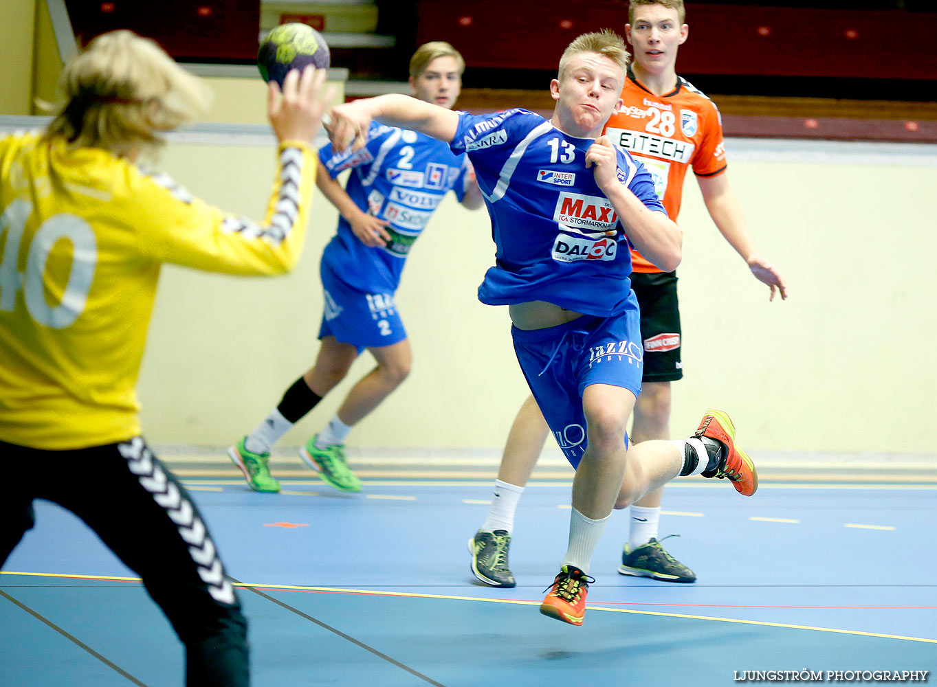 USM Steg 1 Herrjuniorer IFK Skövde HK-Uppsala HK 26-27,herr,Skövde Idrottshall,Skövde,Sverige,Ungdoms-SM,Handboll,2016,140333