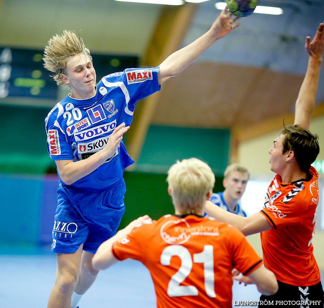 USM Steg 1 Herrjuniorer IFK Skövde HK-Uppsala HK 26-27,herr,Skövde Idrottshall,Skövde,Sverige,Ungdoms-SM,Handboll,2016,140383