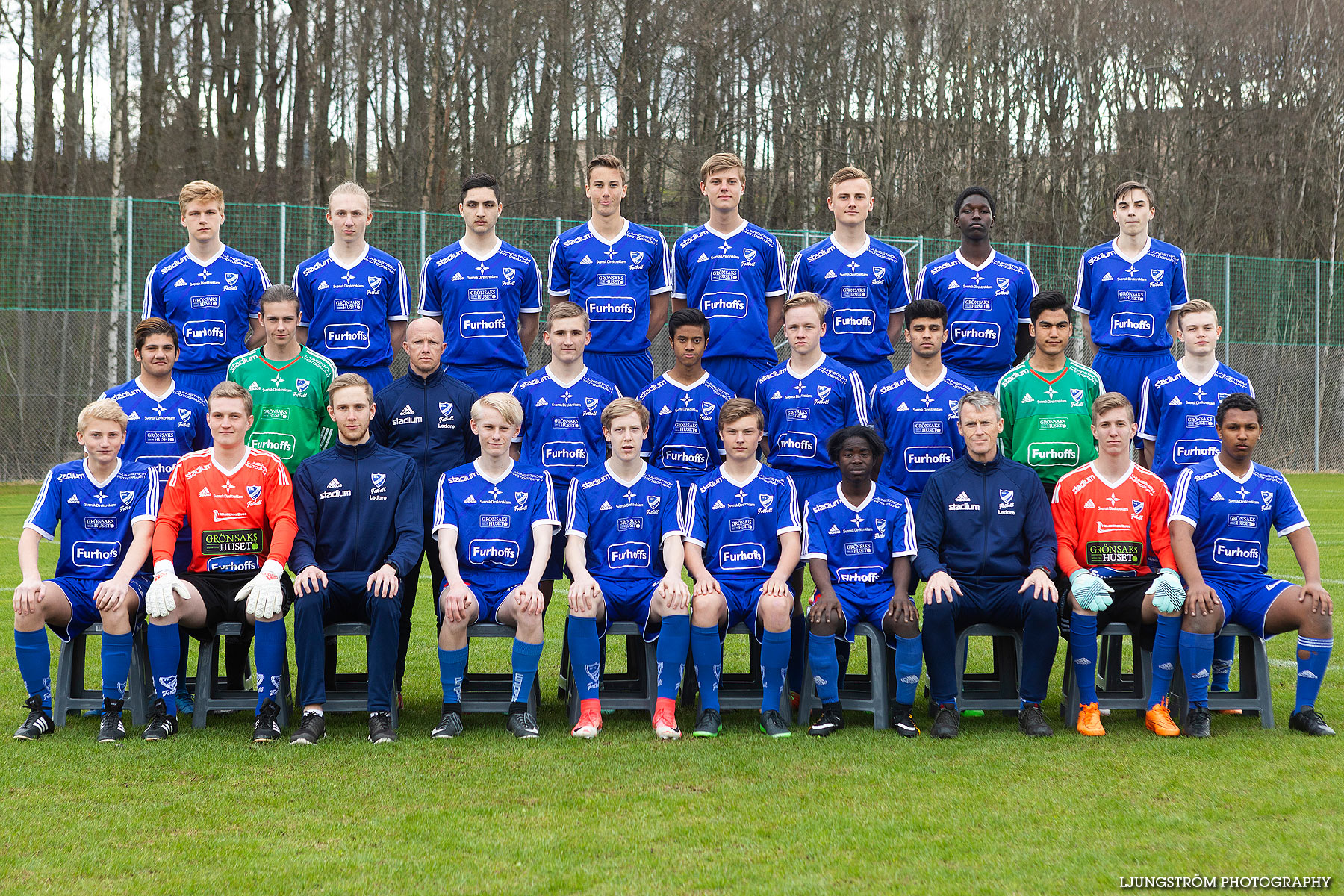 IFK Skövde FK U17 2018,herr,Lillegårdens IP,Skövde,Sverige,Lagfotografering,,2018,202018