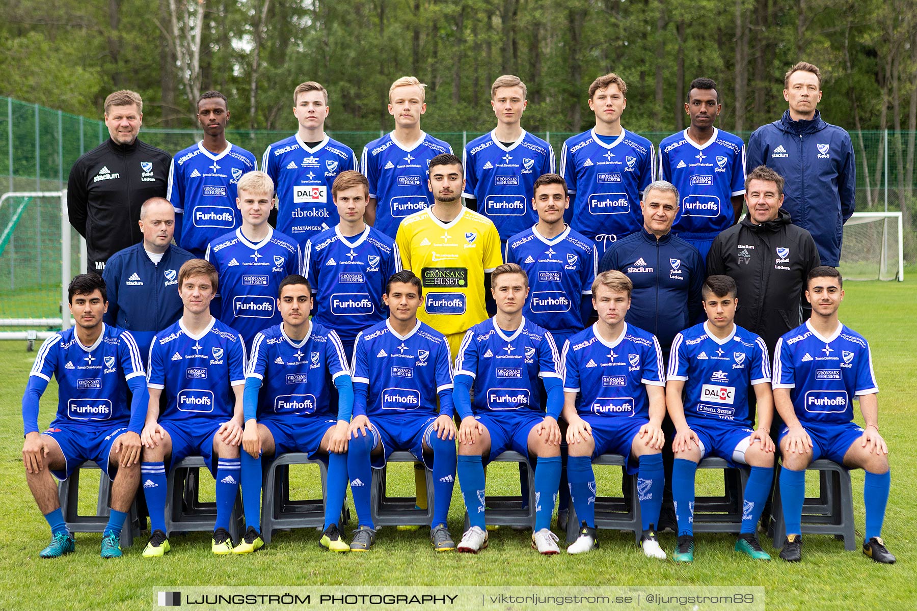 IFK Skövde FK U17 2019,herr,Lillegårdens IP,Skövde,Sverige,Lagfotografering,,2019,220430