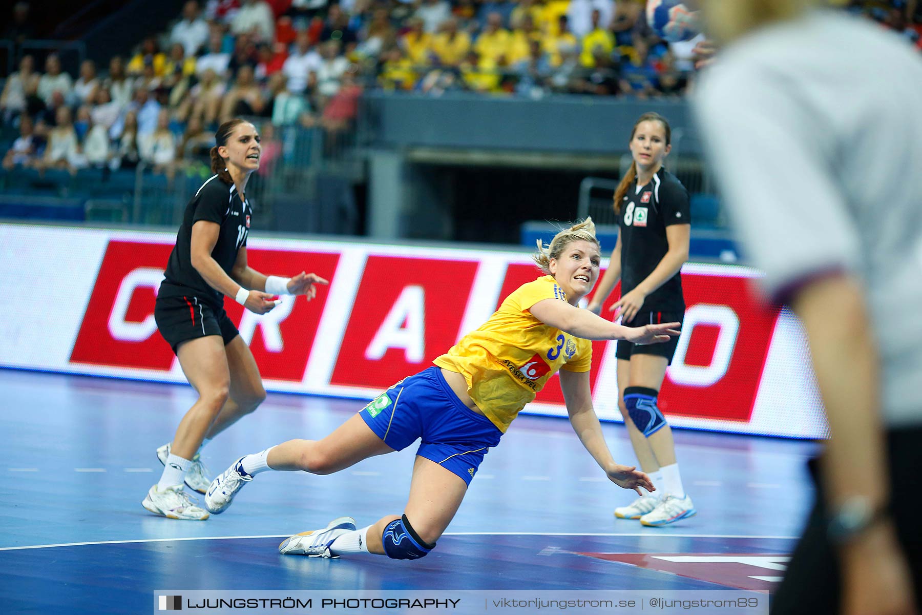 EM-kval Sverige-Schweiz 36-17,dam,Scandinavium,Göteborg,Sverige,Handboll,,2014,146619