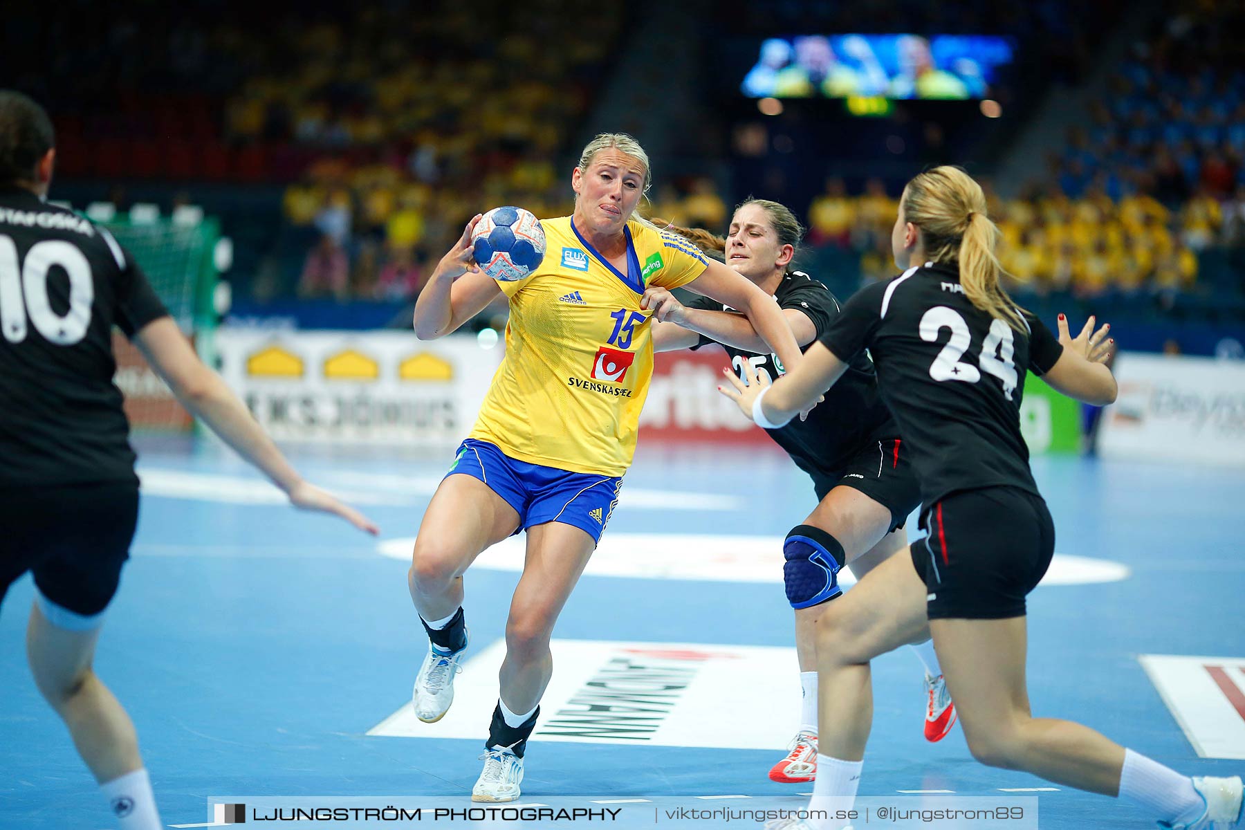 EM-kval Sverige-Schweiz 36-17,dam,Scandinavium,Göteborg,Sverige,Handboll,,2014,146677