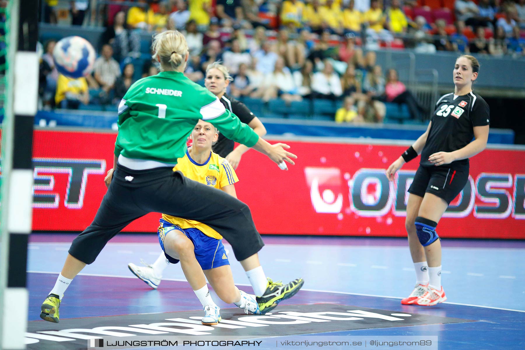 EM-kval Sverige-Schweiz 36-17,dam,Scandinavium,Göteborg,Sverige,Handboll,,2014,146761