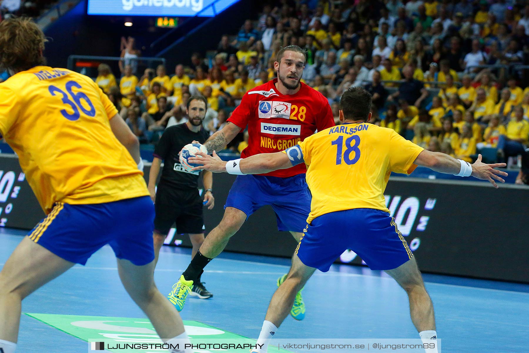 VM-kval Sverige-Rumänien 27-21,herr,Scandinavium,Göteborg,Sverige,Handboll,,2014,148185