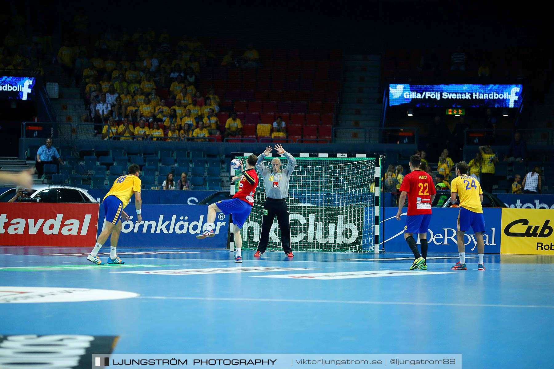 VM-kval Sverige-Rumänien 27-21,herr,Scandinavium,Göteborg,Sverige,Handboll,,2014,148220