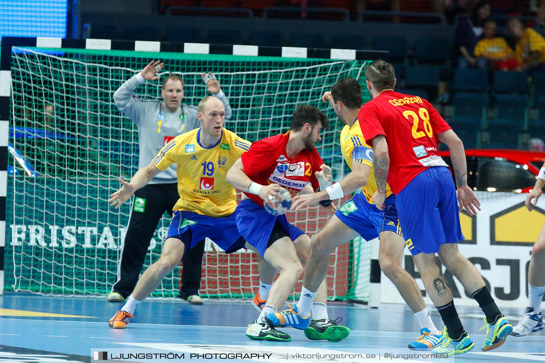 VM-kval Sverige-Rumänien 27-21,herr,Scandinavium,Göteborg,Sverige,Handboll,,2014,148395