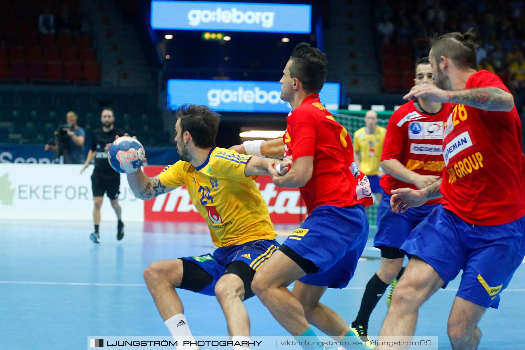 VM-kval Sverige-Rumänien 27-21,herr,Scandinavium,Göteborg,Sverige,Handboll,,2014,148401